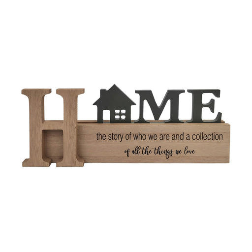Letra Home com Casa Metal 25x3cm-Kasa-Home Story
