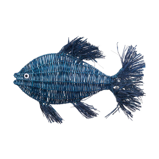 Peixe Pendurar 38cm Azul-Kasa-Home Story