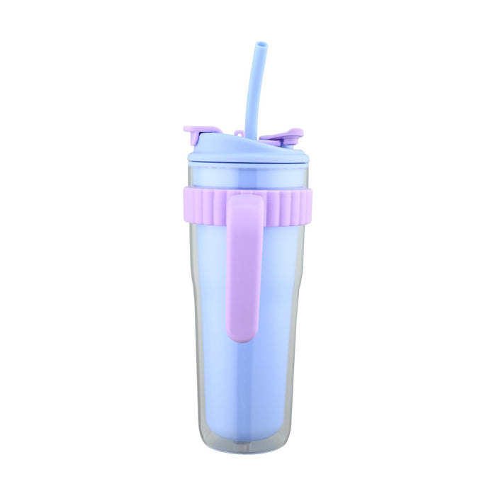 Caneca 900ml Happiness Azul/Lilás-Kasa-Home Story