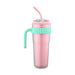 Caneca 900ml Happiness Rosa/Verde-Kasa-Home Story