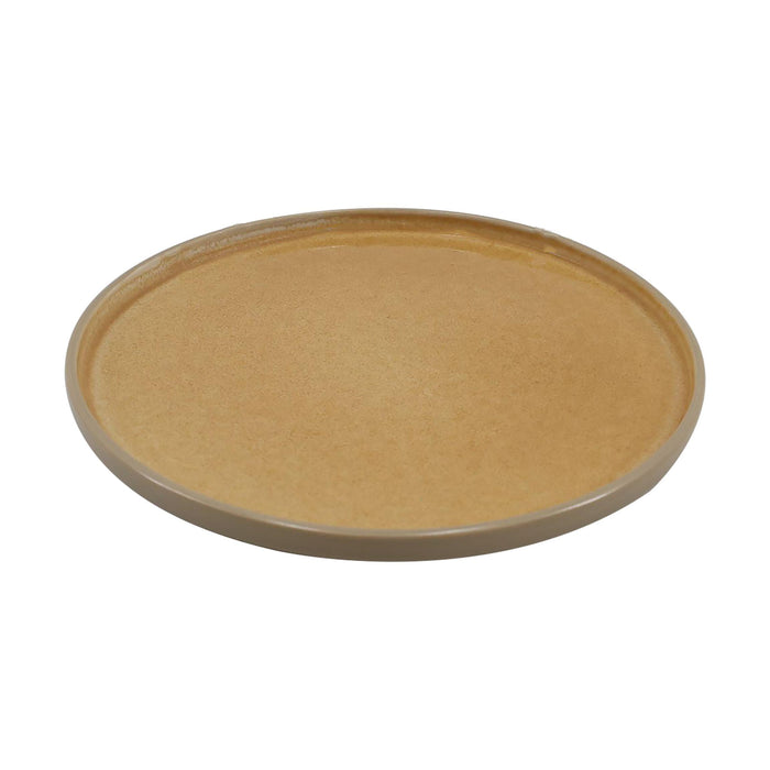 Prato Sobremesa Grés Redondo Amarelo Elvas-Kasa-Home Story