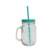 Caneca com Palhinha 450ml Azul-Kasa-Home Story