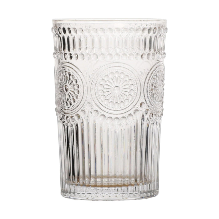 Copo Alto Flores Transparente-Kasa-Home Story