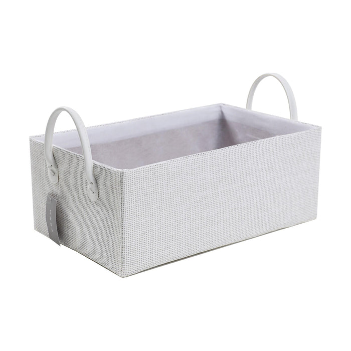 Cesto WC Retangular Alça Branco-Kasa-Home Story