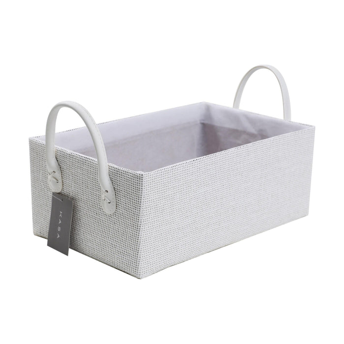 Cesto WC Retangular Alça Branco-Kasa-Home Story
