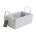Cesto WC Retangular Alça Branco-Kasa-Home Story