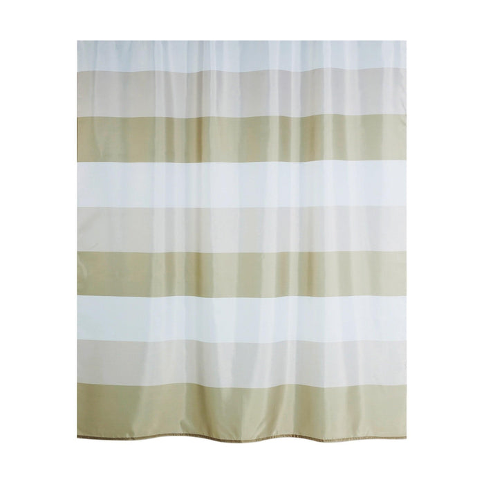 Cortina de Banho 180x200cm Poliéster Bege-Kasa-Home Story