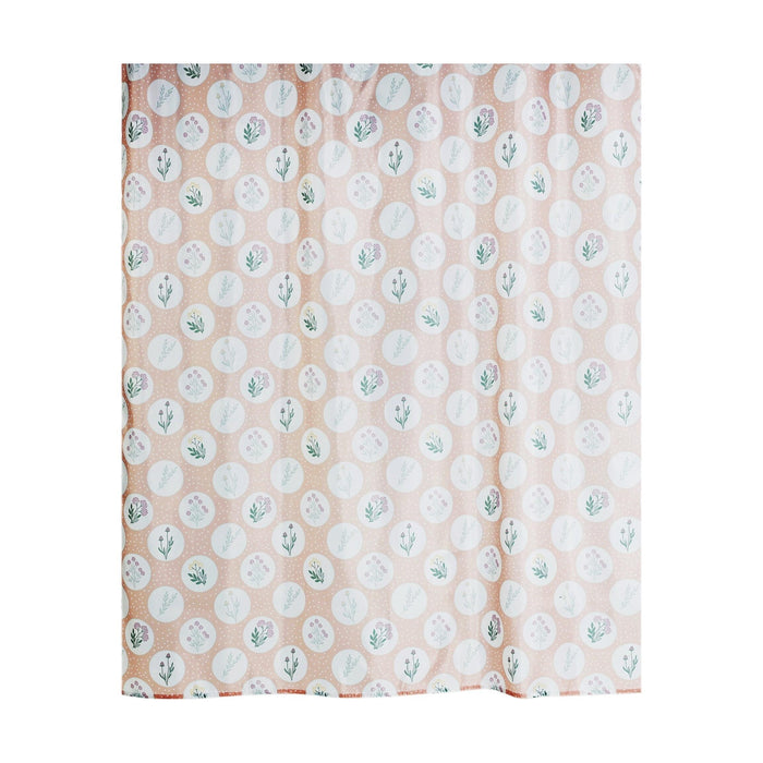 Cortina de Banho 200x180cm Poliéster Rosa-Kasa-Home Story