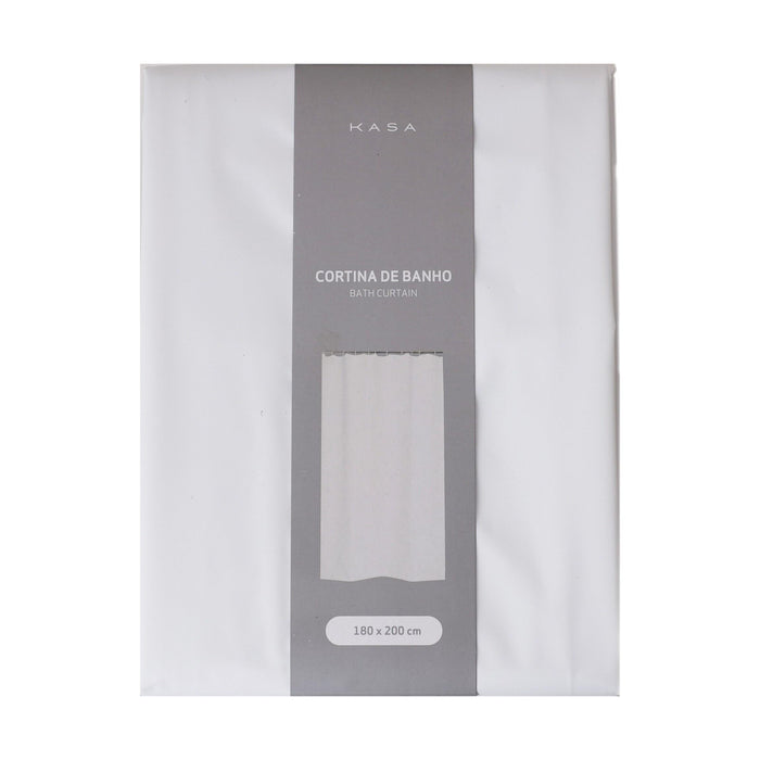 Cortina de Banho Eva 180x200cm Branca-Kasa-Home Story