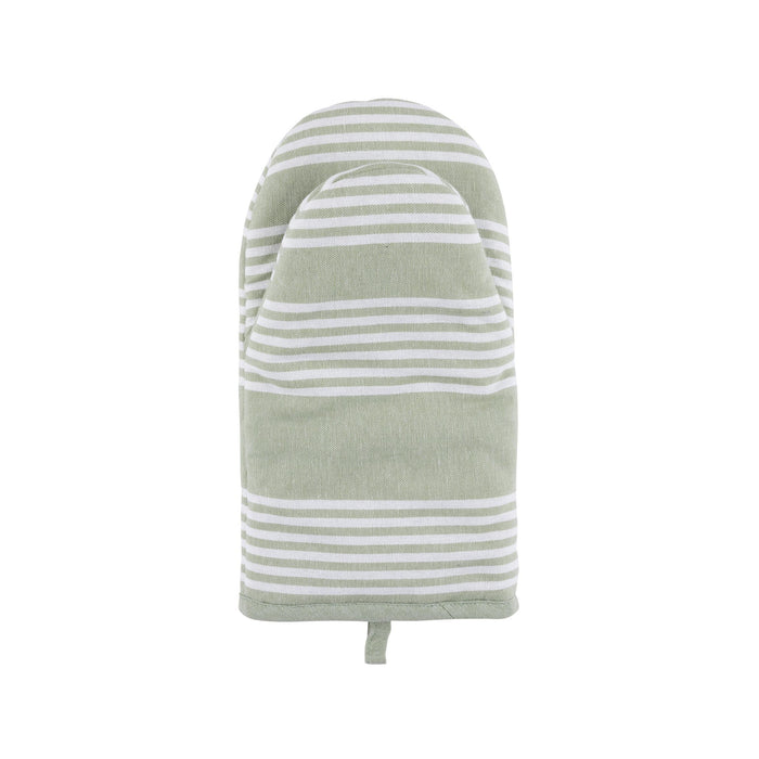 Luva Cozinha 16x32cm Verde Riscas-Kasa-Home Story