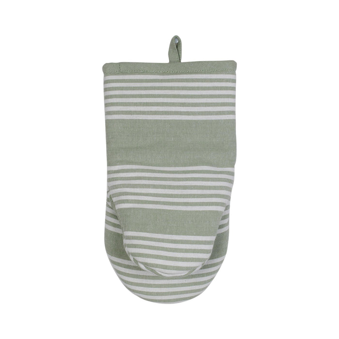 Luva Cozinha 16x32cm Verde Riscas-Kasa-Home Story