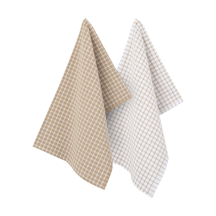 Conjunto 2 Panos Cozinha 40x60cm Quadrados-Kasa-Home Story