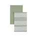 Conjunto 2 Panos Cozinha 40x60cm Verde Riscas-Kasa-Home Story