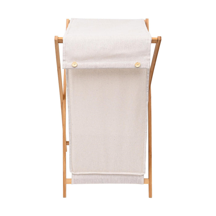 Cesto Roupa Suja Estrutura Bambu-Kasa-Home Story