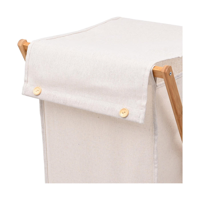 Cesto Roupa Suja Estrutura Bambu-Kasa-Home Story