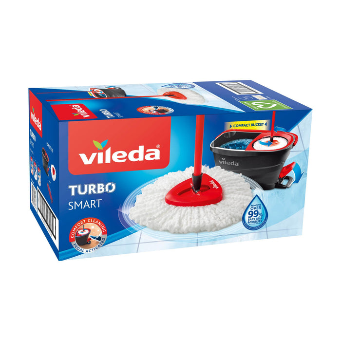 Sistema Turbo Smart Balde com pedal e Esfregona Microfibras Vileda-Vileda-Home Story