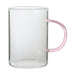 Caneca Vidro 300ml com Asa Colorida-Kasa-Home Story