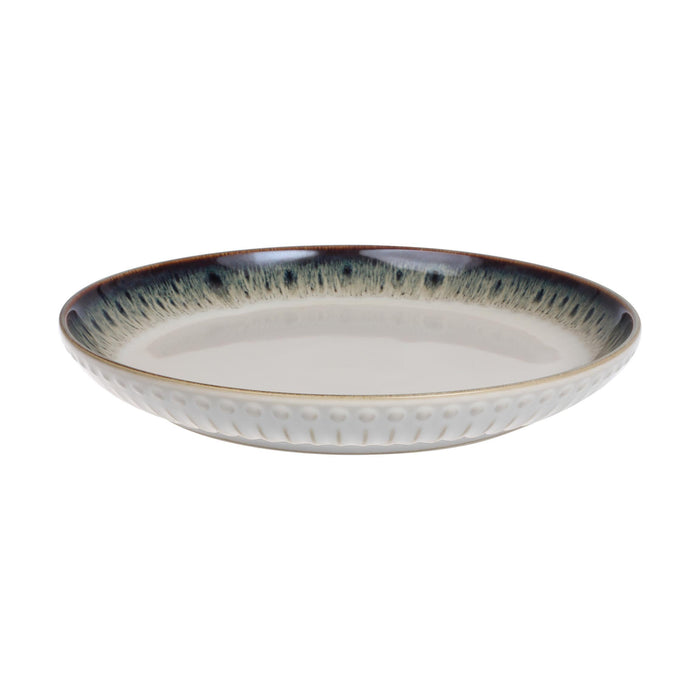 Travessa Redonda 26cm Branco Canelado-Kasa-Home Story