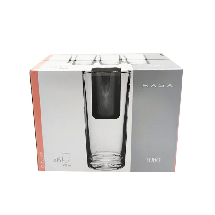 Conjunto 6 Copos 30cl Tubo-Kasa-Home Story