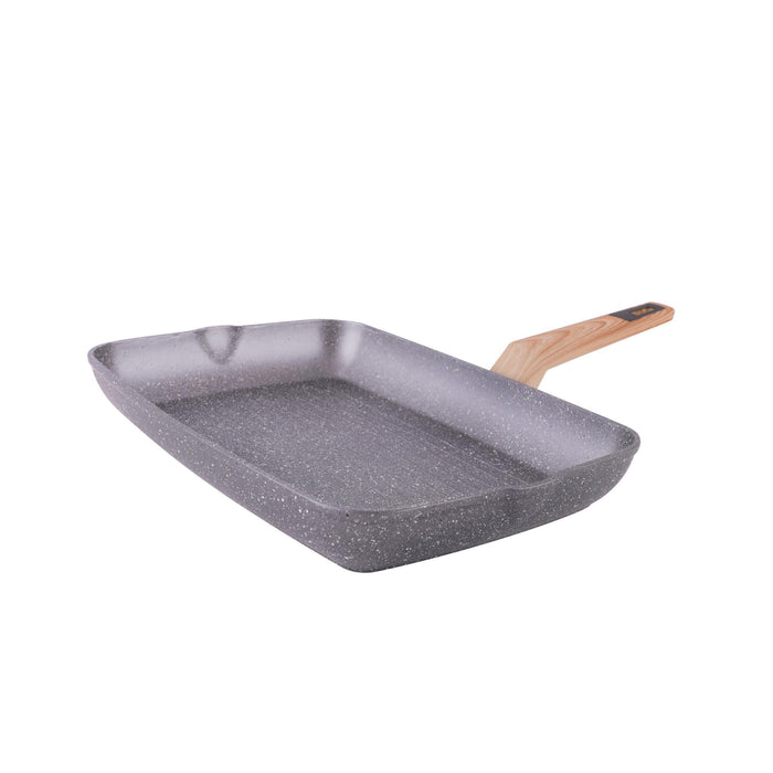 Grelhador Alumínio 34x24cm Wood Stone-Kasa-Home Story