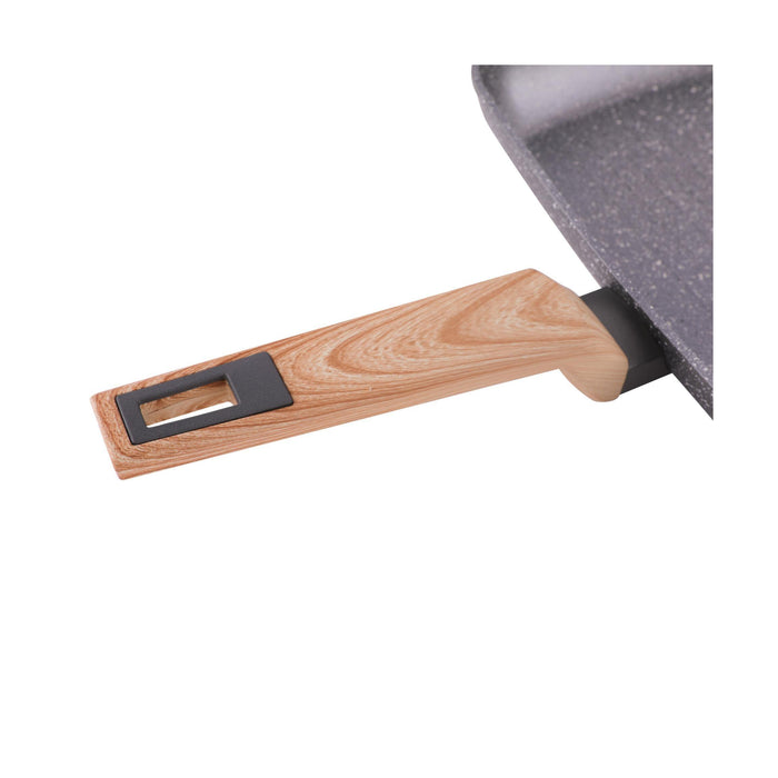 Grelhador Alumínio 34x24cm Wood Stone-Kasa-Home Story