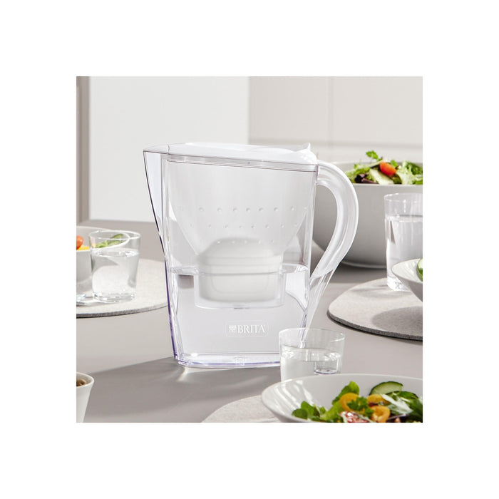 Conjunto Jarro de Filtrar 2,4L Marella Branco e 1 Filtro Maxtra Pro All-In-1-Brita-Home Story