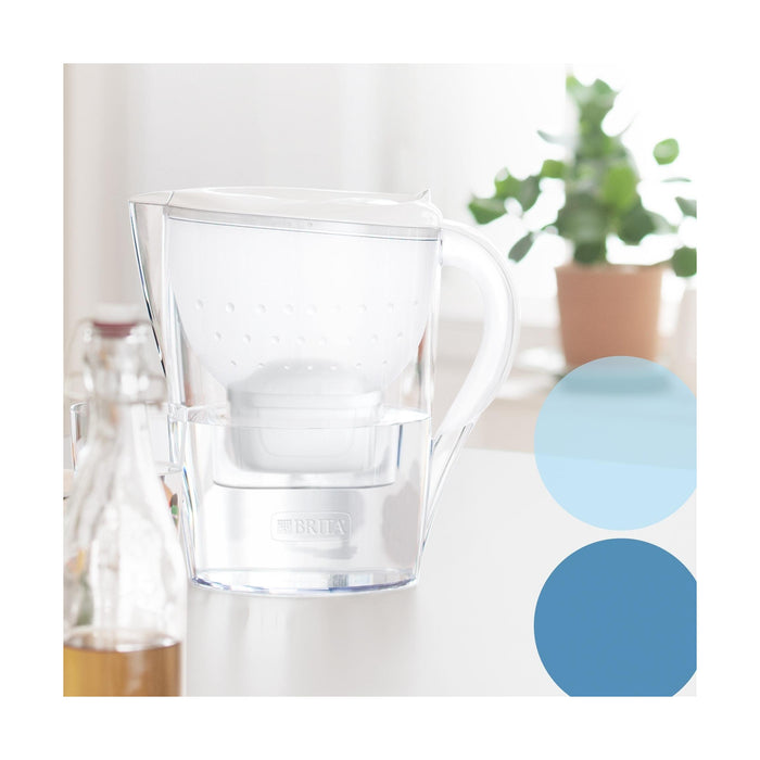 Conjunto Jarro de Filtrar 3,5L Marella Branco e 1 Filtro Maxtra Pro All-In-1-Brita-Home Story