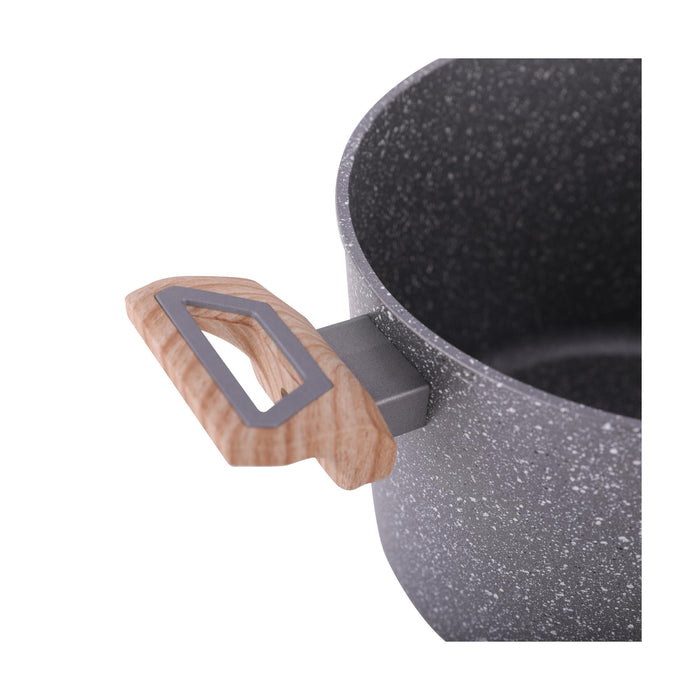 Panela Alumínio 22cm Wood Stone-Kasa-Home Story