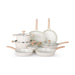 Wok com Tampa 28cm Ceramic Cream-Kasa-Home Story