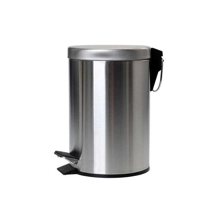 Balde WC Inox Escovado 3L Cinza-Kasa-Home Story