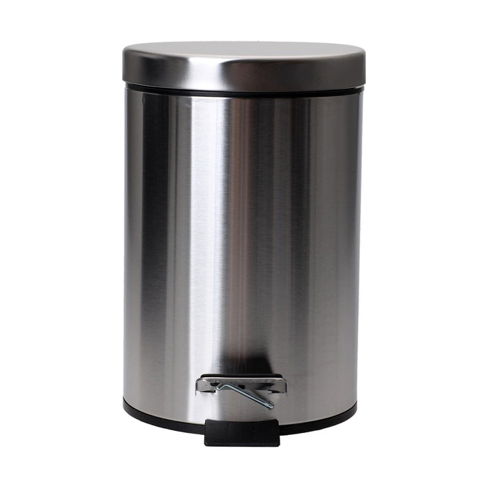 Balde WC Inox Escovado 3L Cinza-Kasa-Home Story