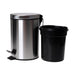 Balde WC Inox Escovado 3L Cinza-Kasa-Home Story