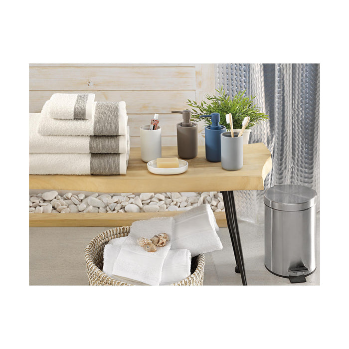 Balde WC Inox Escovado 3L Cinza-Kasa-Home Story