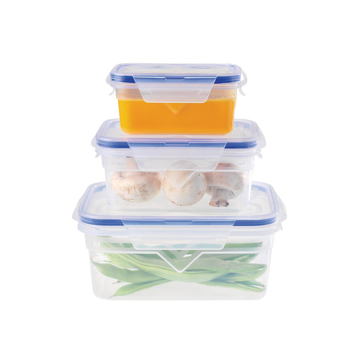 Conjunto 3 Caixas Herméticas Plásticas Lock-Kasa-Home Story