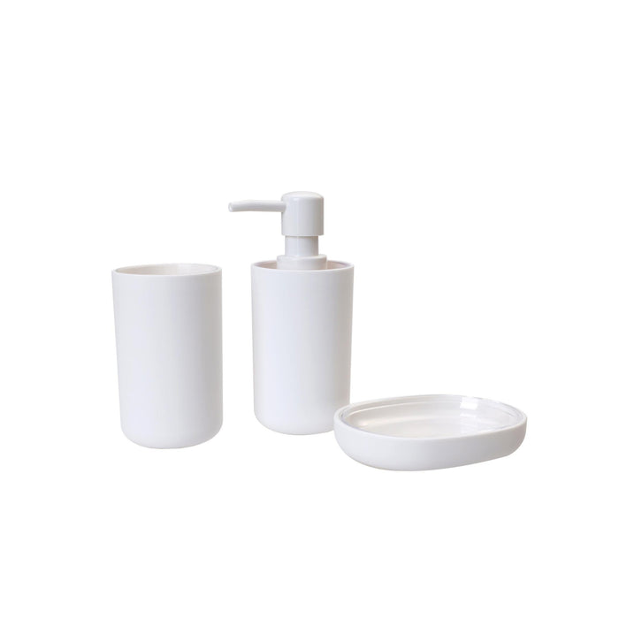 Saboneteira Plástico Branco Surface-Kasa-Home Story