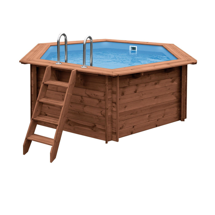 Piscina Madeira Redonda Algarve 355 x 116cm-Exclusivo-Home Story
