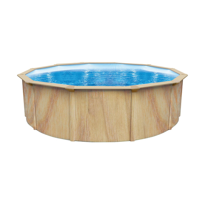 Piscina Imitação Madeira Aço 460x120 cm-Swimpool-Home Story