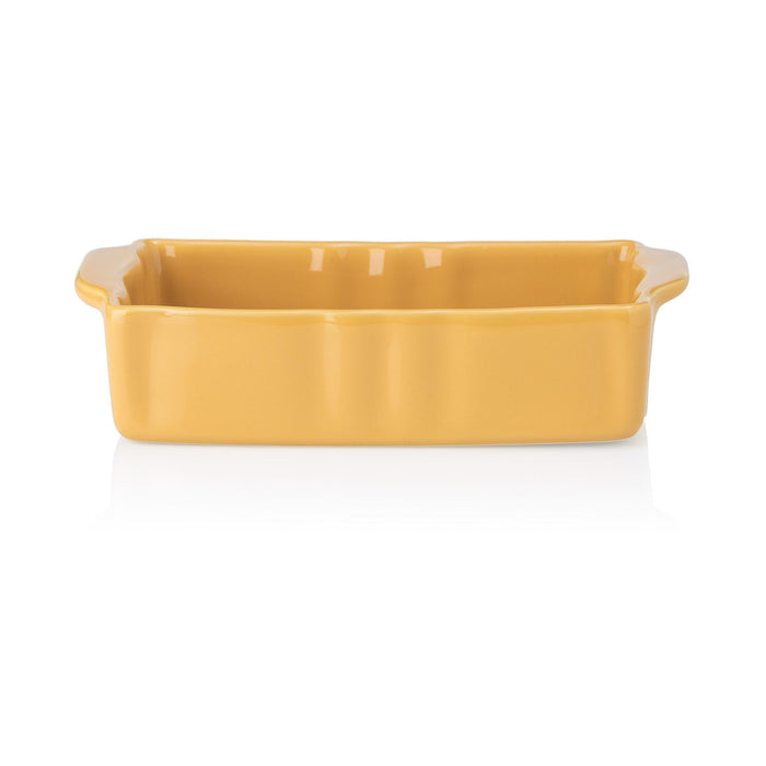 Assadeira Wave Retangular 21x18cm Amarelo-Kasa-Home Story