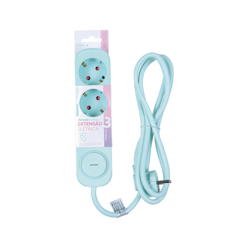 Bloco 3 Tomadas com Interruptor 1,5m-Marshmallow-Home Story