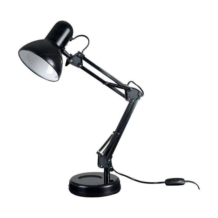 Candeeiro Secretária Articular E27 Preto-Kasa-Home Story