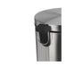 Balde de Lixo com Pedal Aço Escovado 40L Cinza-Kasa-Home Story