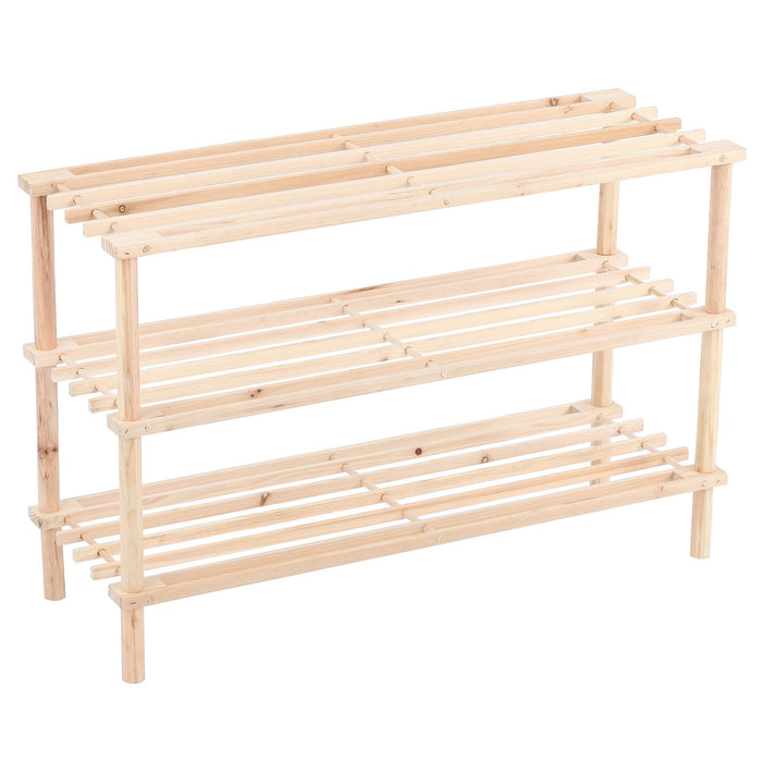 Sapateira de madeira 3 níveis-Exclusivo-Home Story