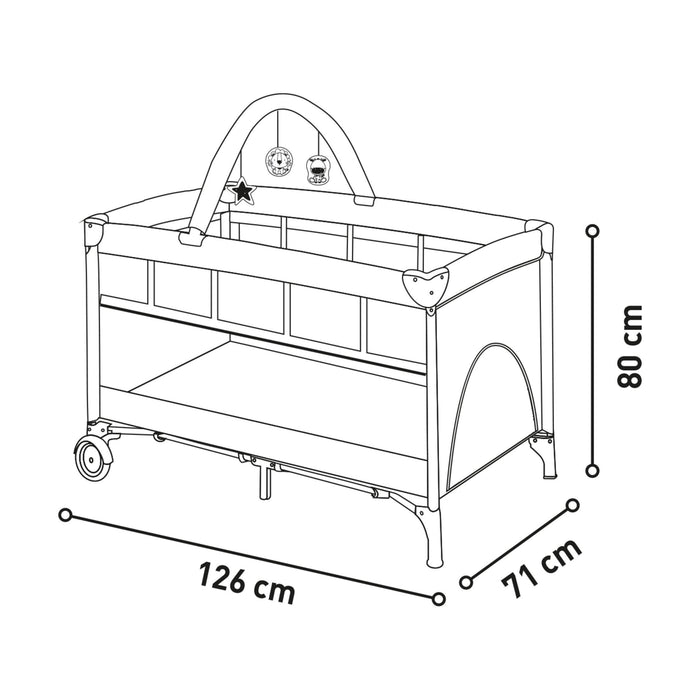 Cama de Viagem 2 níveis Cão-Asalvo-Home Story