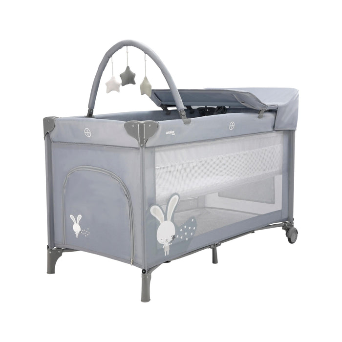 Cama de Viagem com 2 níveis com Vestidor Rabit-Asalvo-Home Story