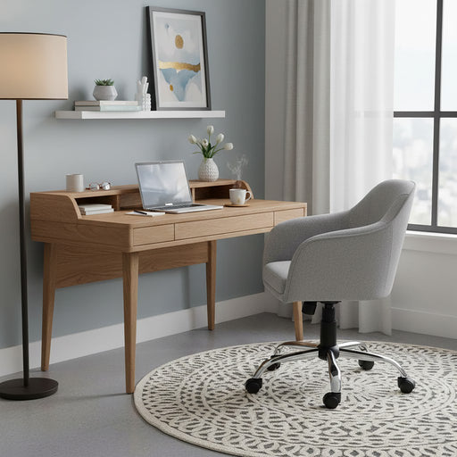 Cadeira de Escritório Cinza-Kasa-Home Story