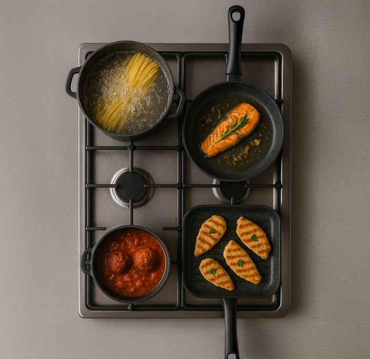 Trem Cozinha 4 Peças Alumínio Fundido Classic-Kasa-Home Story