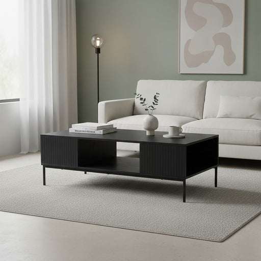 Mesa Centro 120cm Story Preto-Kasa-Home Story