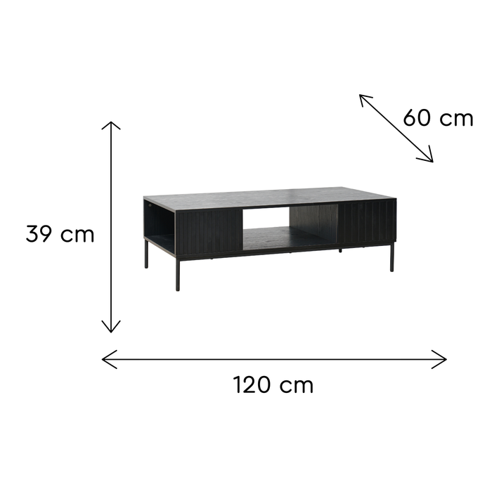 Mesa Centro 120cm Story Preto