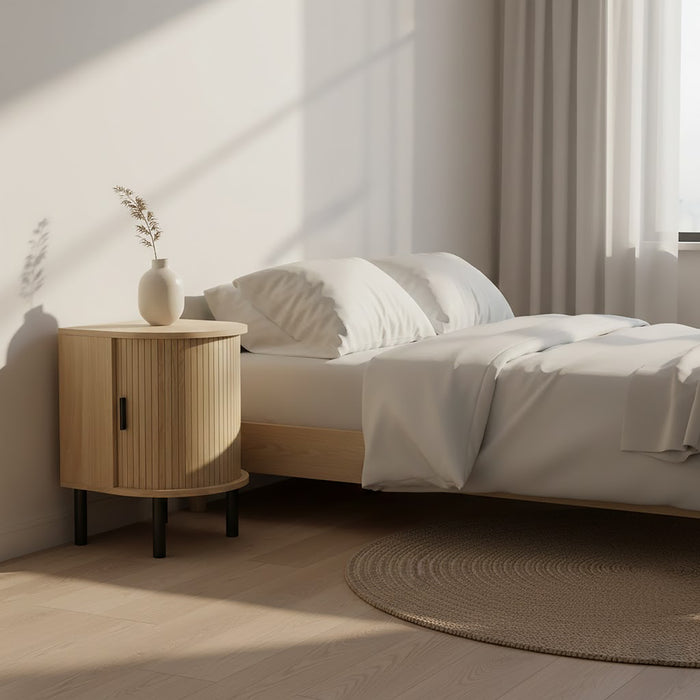 Mesa Apoio 40cm Story Canelado Natural-Kasa-Home Story