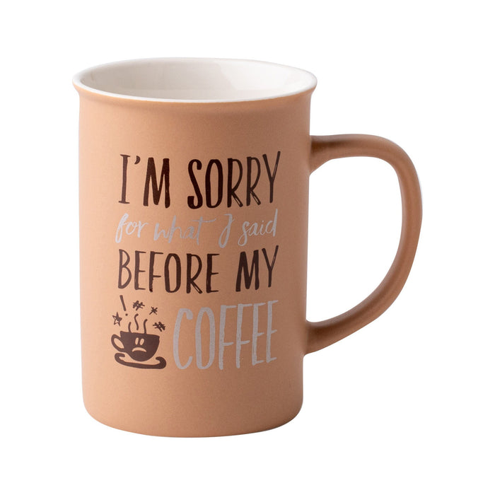 Caneca Alta Bege 365ml I'm Sorry Coffee-Kasa-Home Story